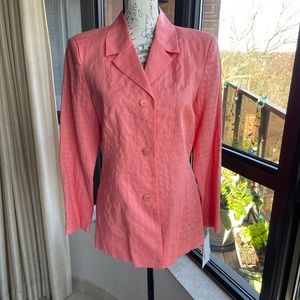 Vintage NWT JSong collection lined 100% linen blazer size 6